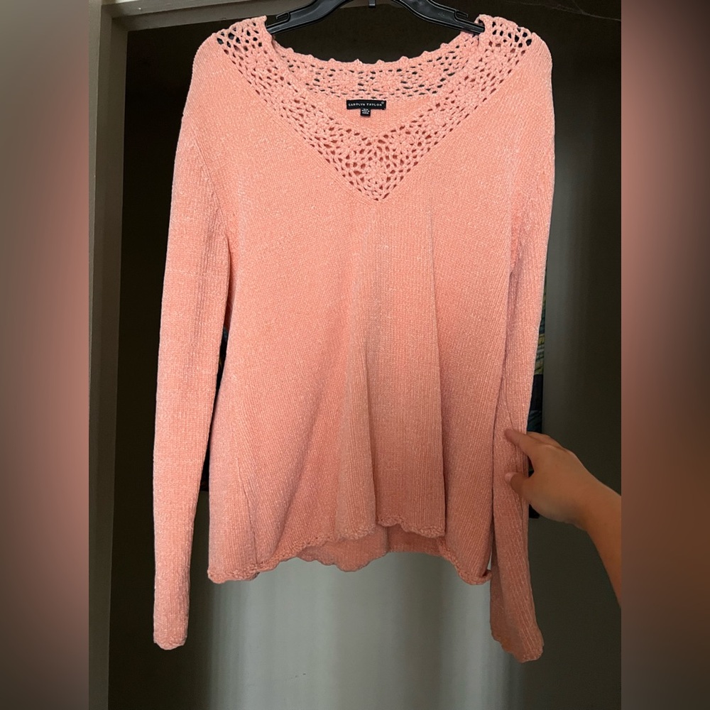 Carolyn Taylor Sweater- Coral 🩷❣️